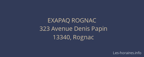 EXAPAQ ROGNAC