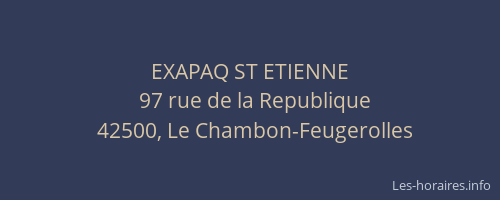 EXAPAQ ST ETIENNE