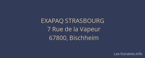 EXAPAQ STRASBOURG