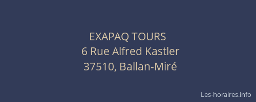 EXAPAQ TOURS