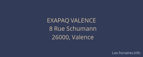 EXAPAQ VALENCE