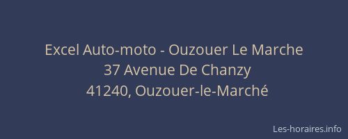 Excel Auto-moto - Ouzouer Le Marche