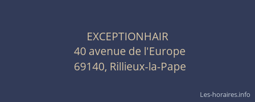 EXCEPTIONHAIR
