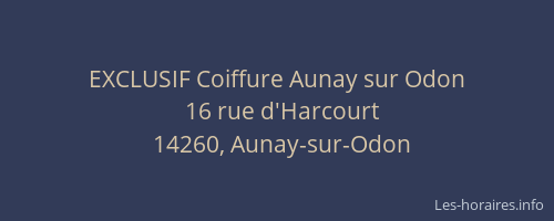 EXCLUSIF Coiffure Aunay sur Odon