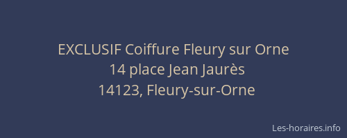 EXCLUSIF Coiffure Fleury sur Orne