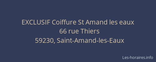EXCLUSIF Coiffure St Amand les eaux