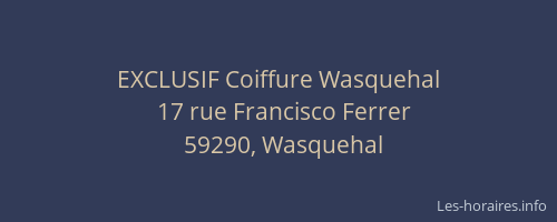 EXCLUSIF Coiffure Wasquehal