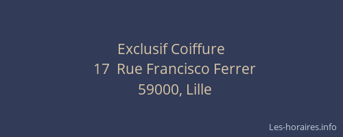 Exclusif Coiffure