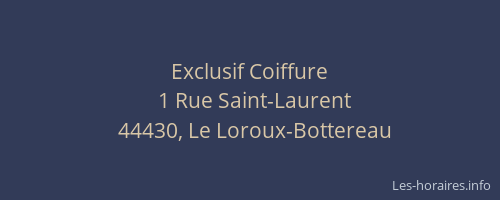 Exclusif Coiffure