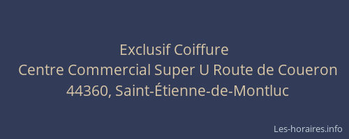 Exclusif Coiffure