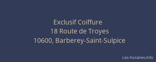 Exclusif Coiffure