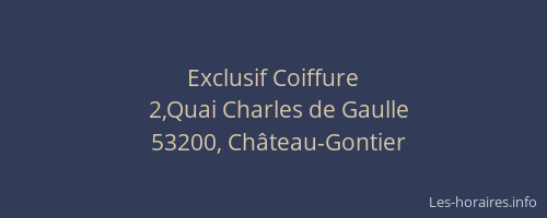 Exclusif Coiffure