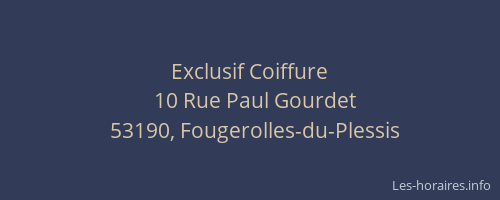 Exclusif Coiffure