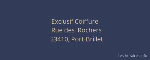 Exclusif Coiffure