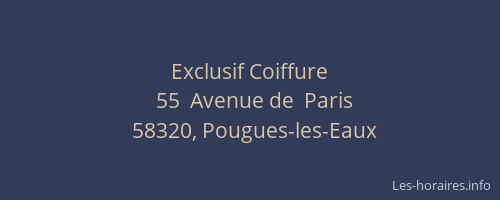Exclusif Coiffure