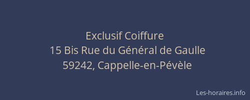 Exclusif Coiffure