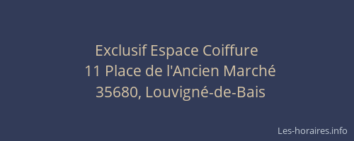 Exclusif Espace Coiffure