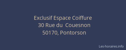 Exclusif Espace Coiffure
