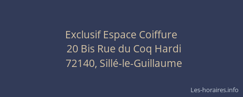 Exclusif Espace Coiffure