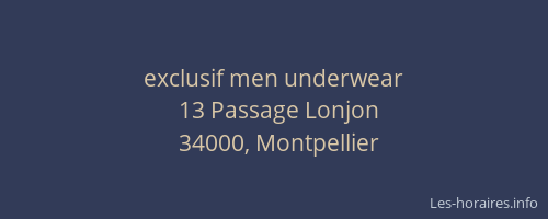 exclusif men underwear