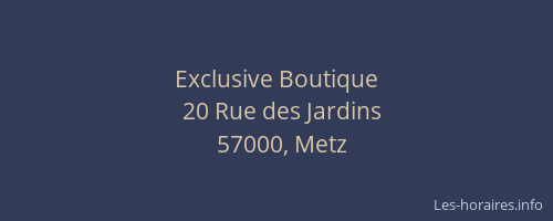 Exclusive Boutique
