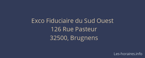Exco Fiduciaire du Sud Ouest