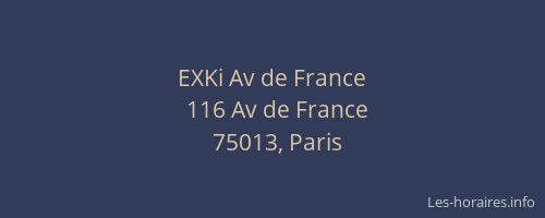 EXKi Av de France