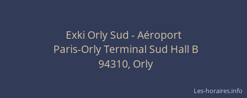 Exki Orly Sud - Aéroport