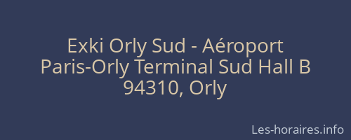 Exki Orly Sud - Aéroport