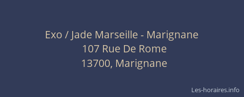 Exo / Jade Marseille - Marignane