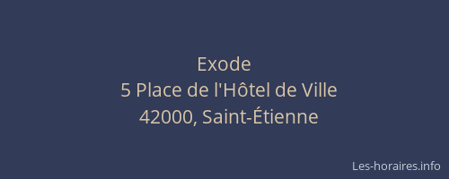 Exode