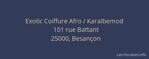 Exotic Coiffure Afro / Karaïbemod