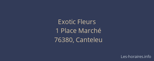 Exotic Fleurs