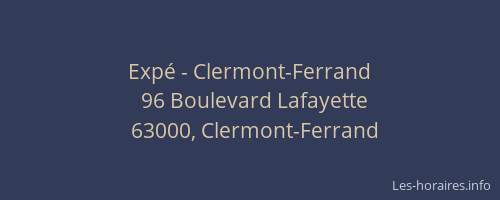 Expé - Clermont-Ferrand