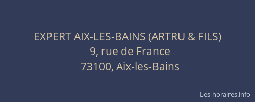 EXPERT AIX-LES-BAINS (ARTRU & FILS)