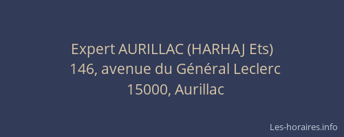 Expert AURILLAC (HARHAJ Ets)