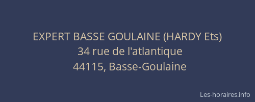 EXPERT BASSE GOULAINE (HARDY Ets)