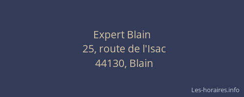 Expert Blain