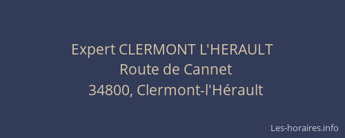 Expert CLERMONT L'HERAULT