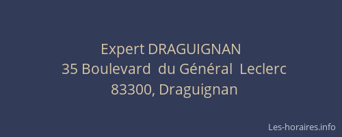 Expert DRAGUIGNAN