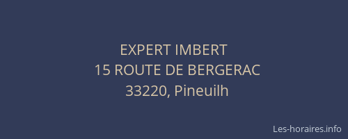 EXPERT IMBERT