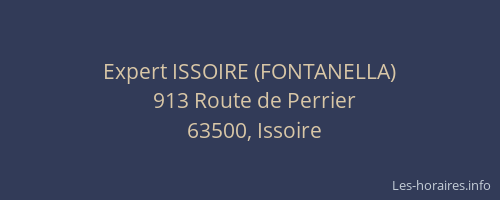 Expert ISSOIRE (FONTANELLA)
