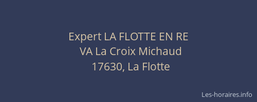 Expert LA FLOTTE EN RE