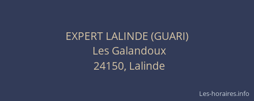 EXPERT LALINDE (GUARI)