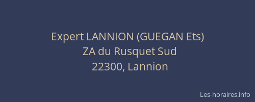 Expert LANNION (GUEGAN Ets)