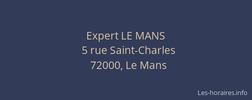 Expert LE MANS