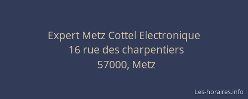 Expert Metz Cottel Electronique