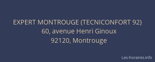 EXPERT MONTROUGE (TECNICONFORT 92)