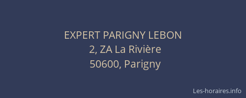 EXPERT PARIGNY LEBON
