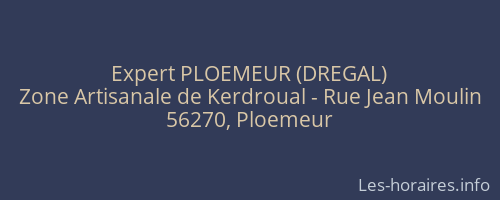 Expert PLOEMEUR (DREGAL)
